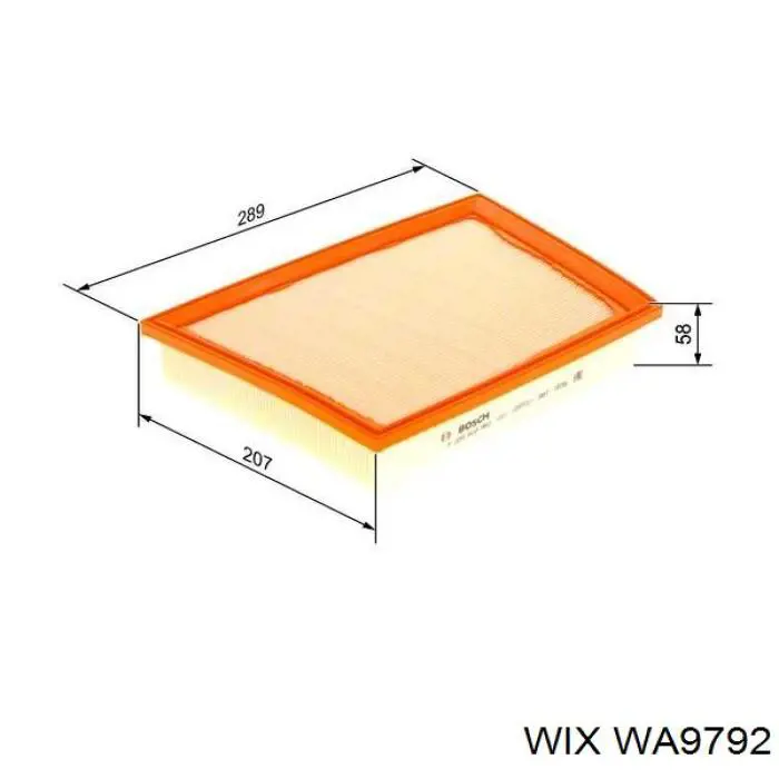 Купити WA9792 WIX Автомобільний фільтр повітря
