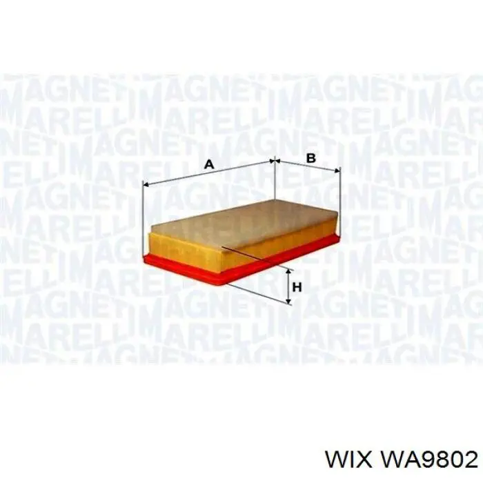Елемент повітряного фільтра WIX WA9802 ціна, від 7.70 USD
