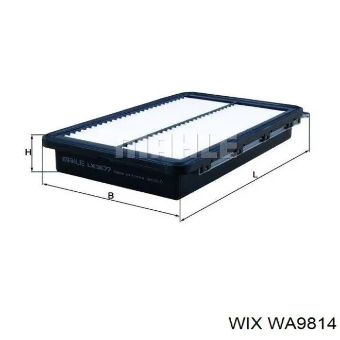 Купити WA9814 WIX Автомобільний фільтр повітря