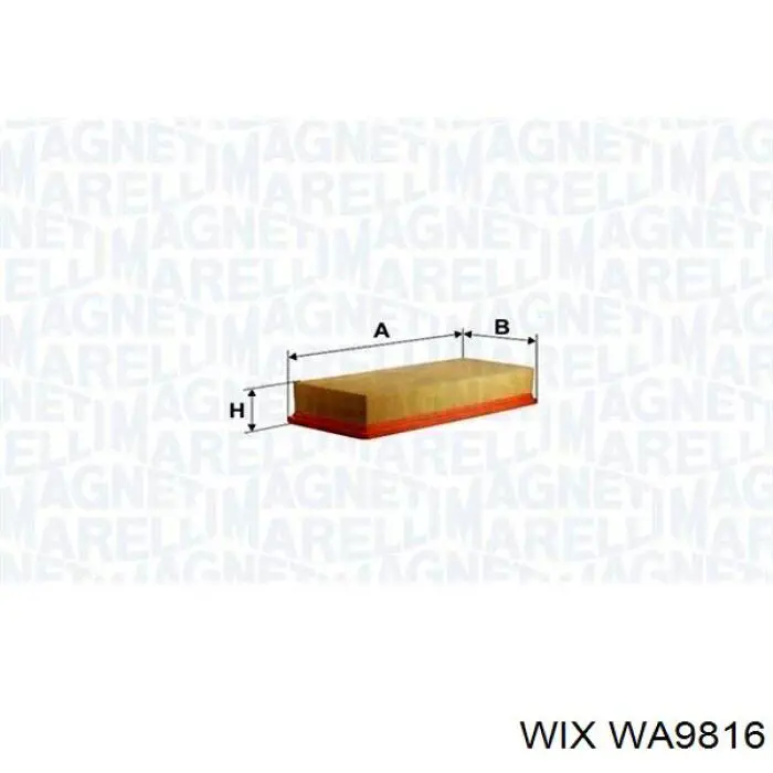 Купити WA9816 WIX Автомобільний фільтр повітря