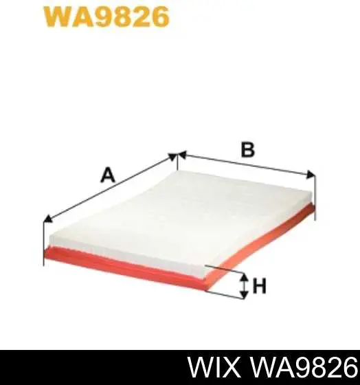 Купити WA9826 WIX Автомобільний фільтр повітря