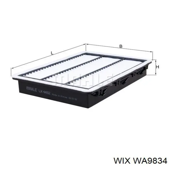 Елемент повітряного фільтра WIX WA9834 ціна, від 11.31 USD