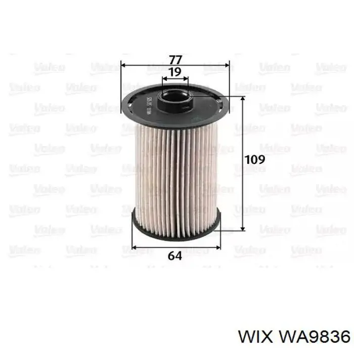 Елемент повітряного фільтра WIX WA9836 ціна, від 6.84 USD