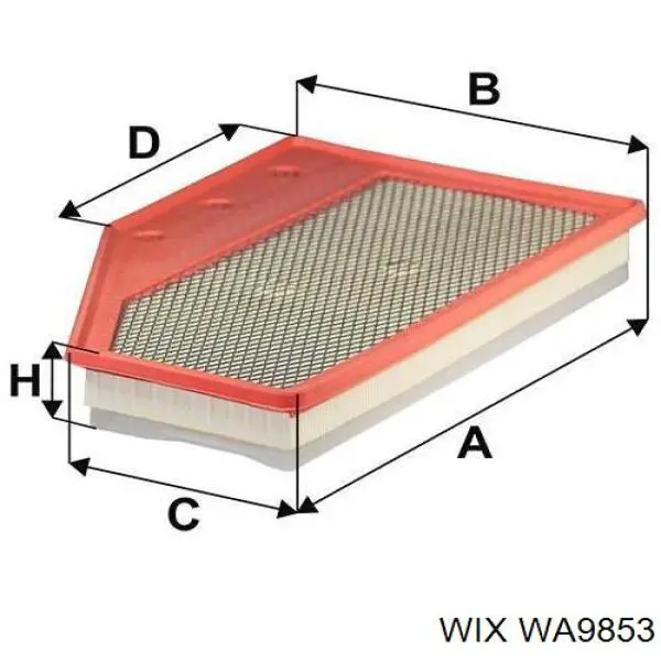 Купити WA9853 WIX Автомобільний фільтр повітря