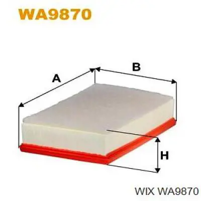 WA9870 WIX Повітряний фільтр двигуна