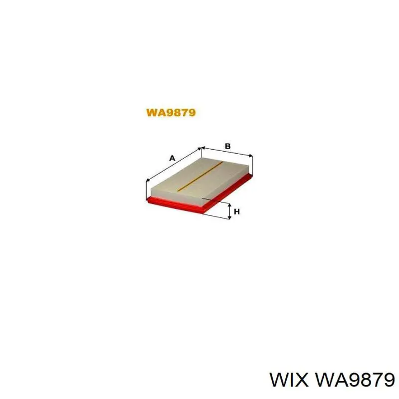 Купити WA9879 WIX Автомобільний фільтр повітря