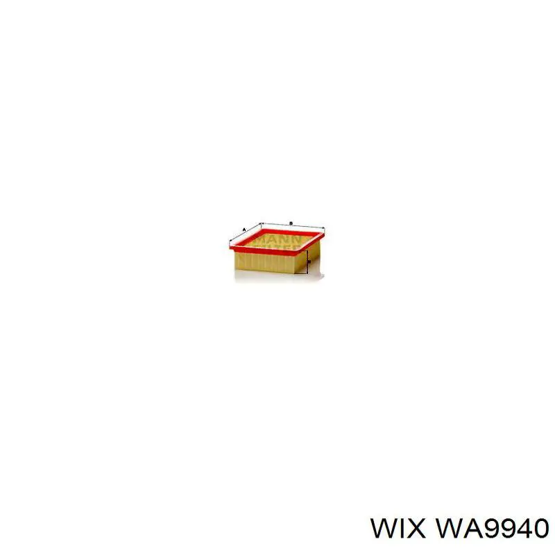 WA9940 WIX Повітряний фільтр двигуна
