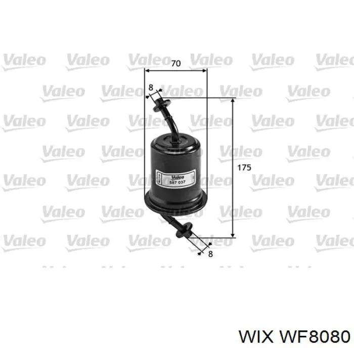 Фільтр тонкого очищення палива WIX WF8080 ціна, від 6.93 USD