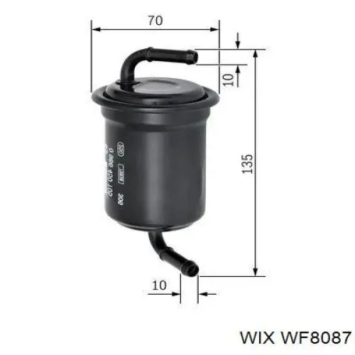 Фільтр паливний WF8087 WIX