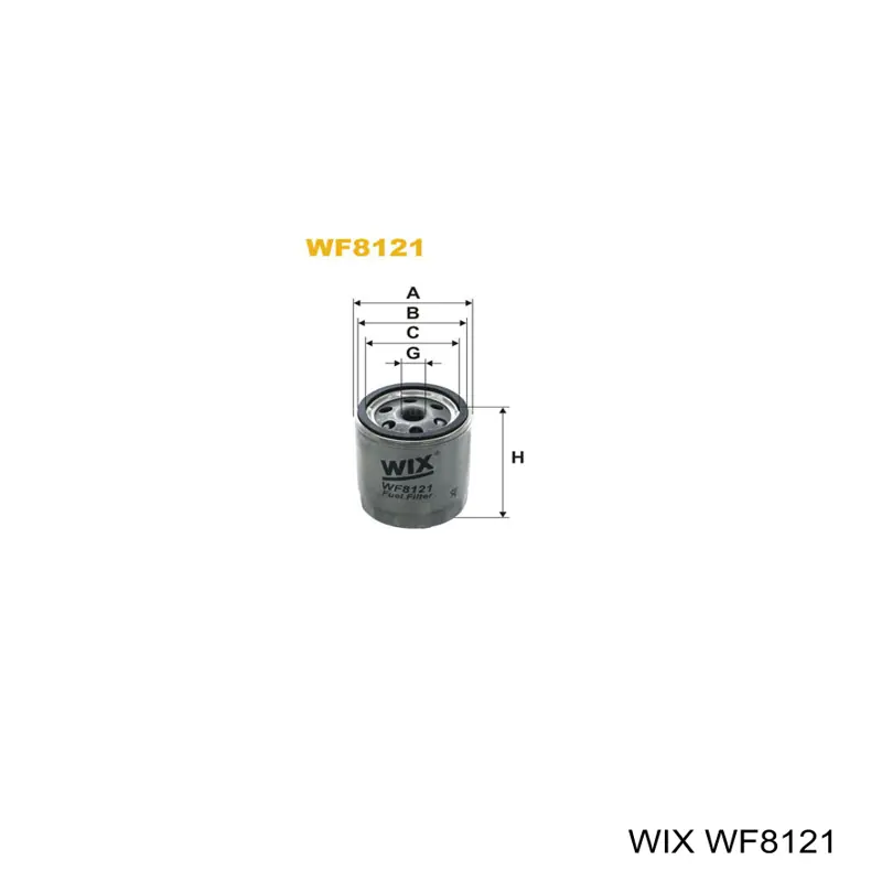 Фільтр тонкого очищення палива WIX WF8121 ціна, від 8.26 USD
