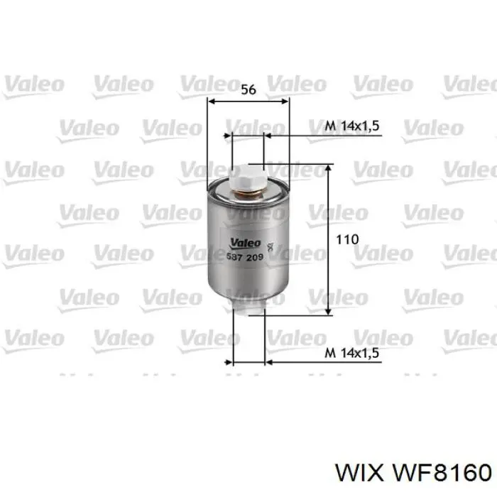 Купити WF8160 WIX Фільтр-відстійник палива грубої очистки