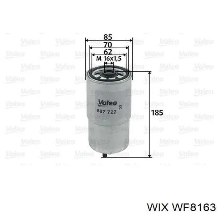 Купити WF8163 WIX Фільтр-відстійник палива грубої очистки