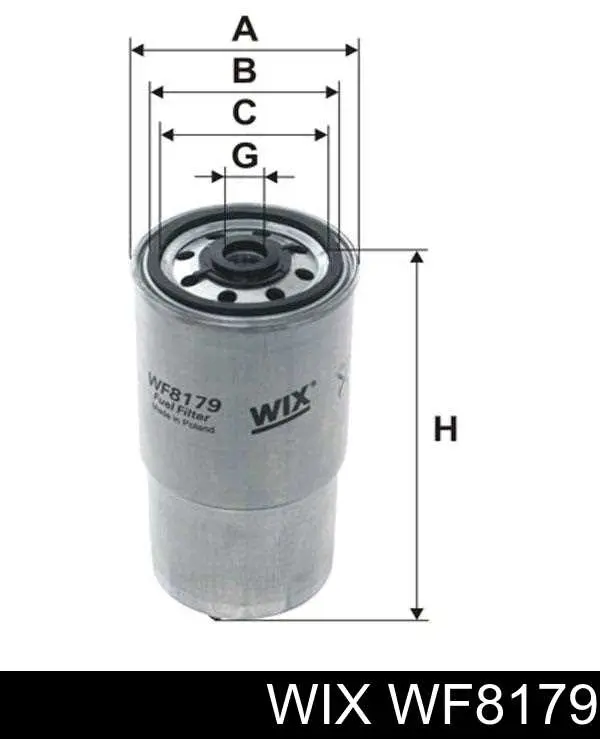 Фільтр тонкого очищення палива WIX WF8179 ціна, від 10.54 USD