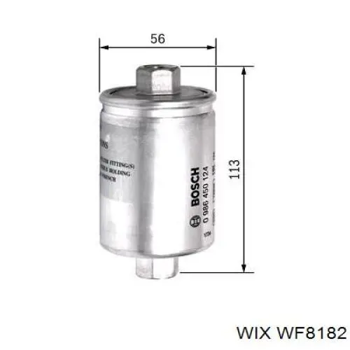 Фільтр тонкого очищення палива WIX WF8182 ціна, від 6.09 USD