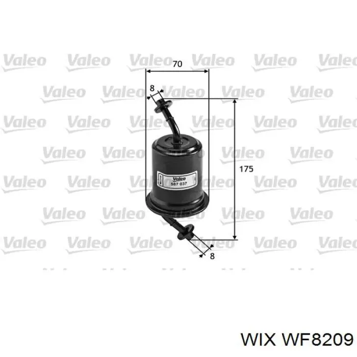 Фільтр тонкого очищення палива WIX WF8209 ціна, від 11.41 USD