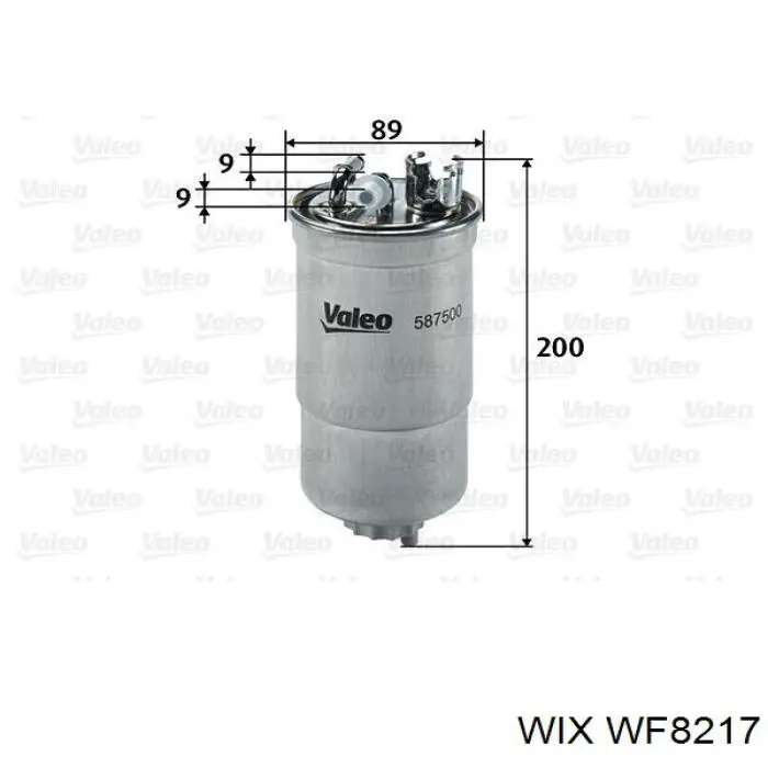 WF8217 WIX фільтр паливний