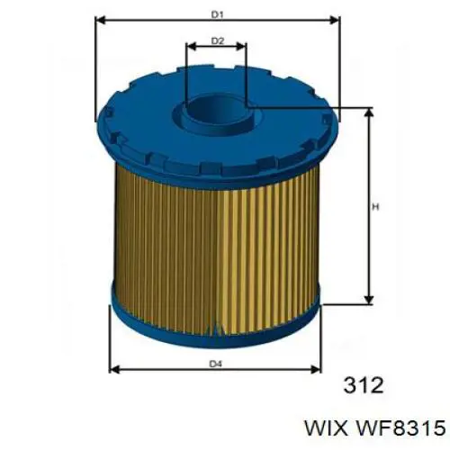 Купити WF8315 WIX Фільтр-відстійник палива грубої очистки