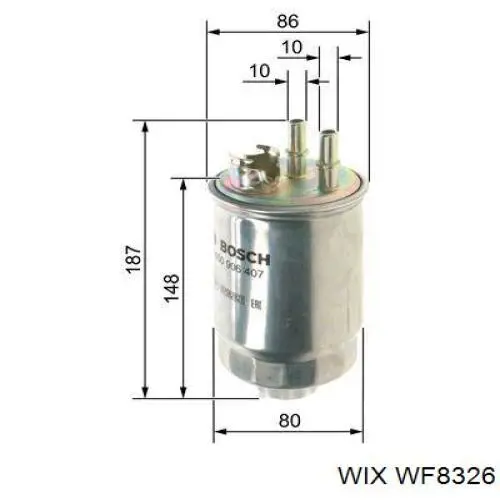 Паливний фільтр WF8326 WIX
