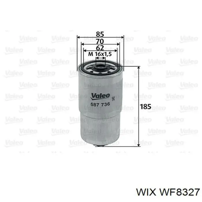 Купити WF8327 WIX Фільтр-відстійник палива грубої очистки