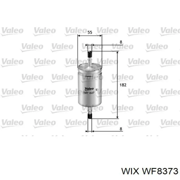 Фільтр тонкого очищення палива WIX WF8373 ціна, від 8.26 USD