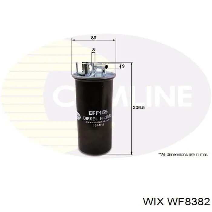 Паливний фільтр WF8382 WIX