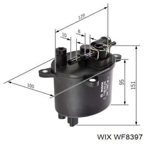 Купити WF8397 WIX Фільтр-відстійник палива грубої очистки
