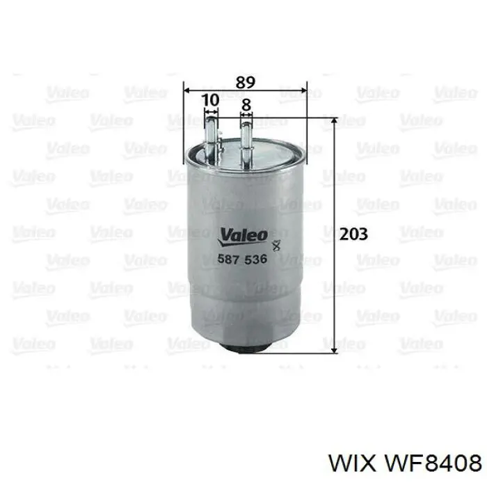 WF8408 WIX фільтр паливний