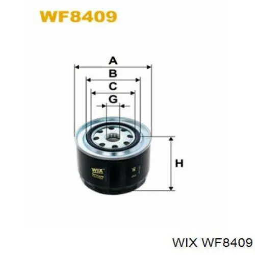 Паливний фільтр WF8409 WIX