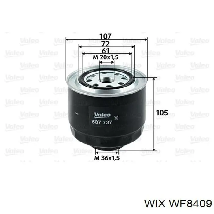 Купити WF8409 WIX Фільтр-відстійник палива грубої очистки