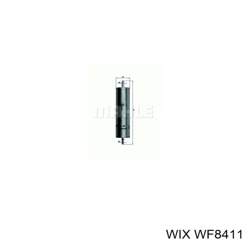 Фільтр паливний WF8411 WIX