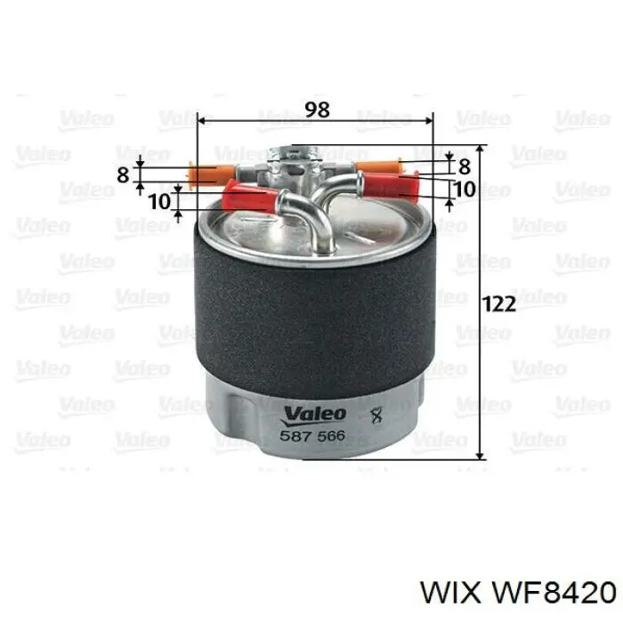 Паливний фільтр WF8420 WIX