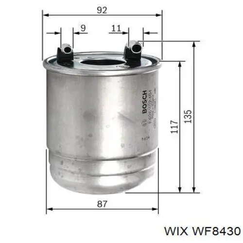 WF8430 WIX фільтр паливний