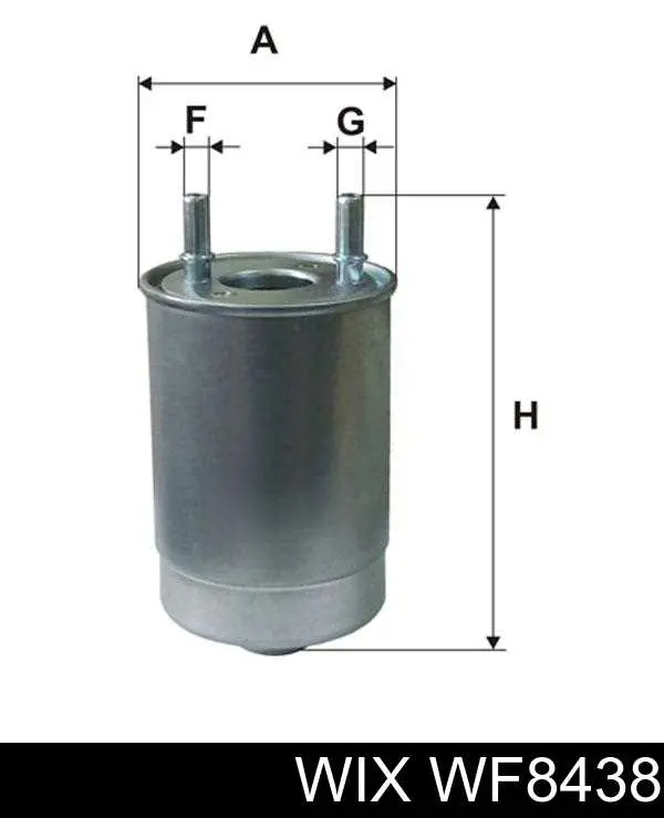 Фільтр тонкого очищення палива WIX WF8438 ціна, від 30.57 USD