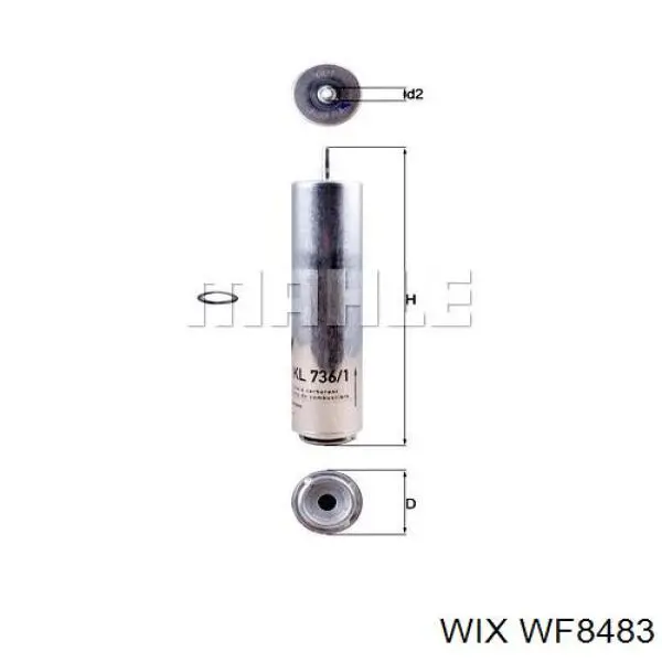 Фільтр тонкого очищення палива WIX WF8483 ціна, від 17.71 USD