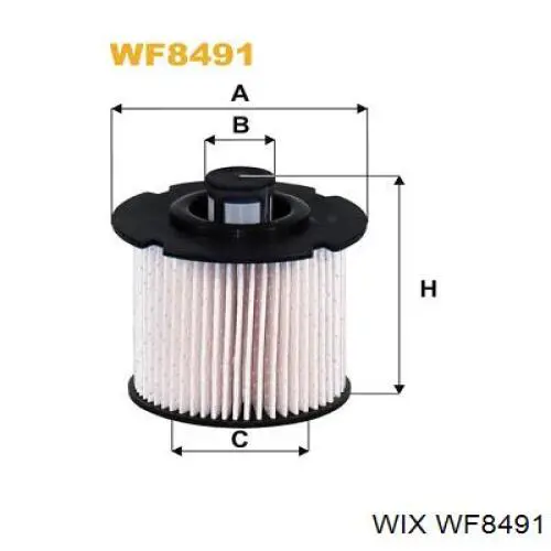WF8491 WIX фільтр паливний