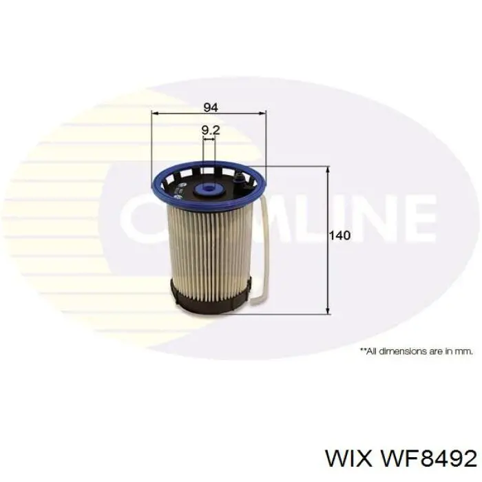 Фільтр тонкого очищення палива WIX WF8492 ціна, від 15.91 USD