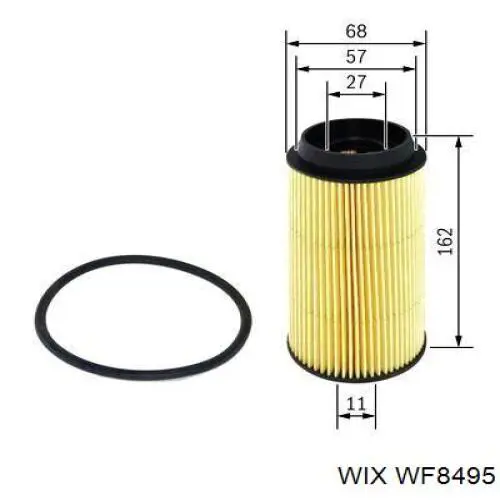 WF8495 WIX фільтр паливний