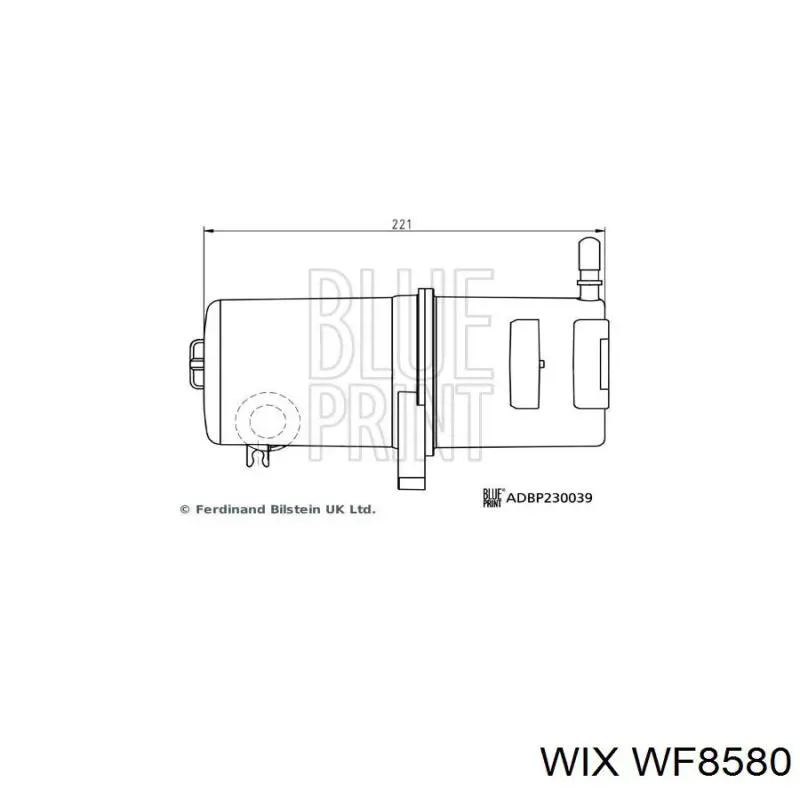 Купити WF8580 WIX Фільтр-відстійник палива грубої очистки