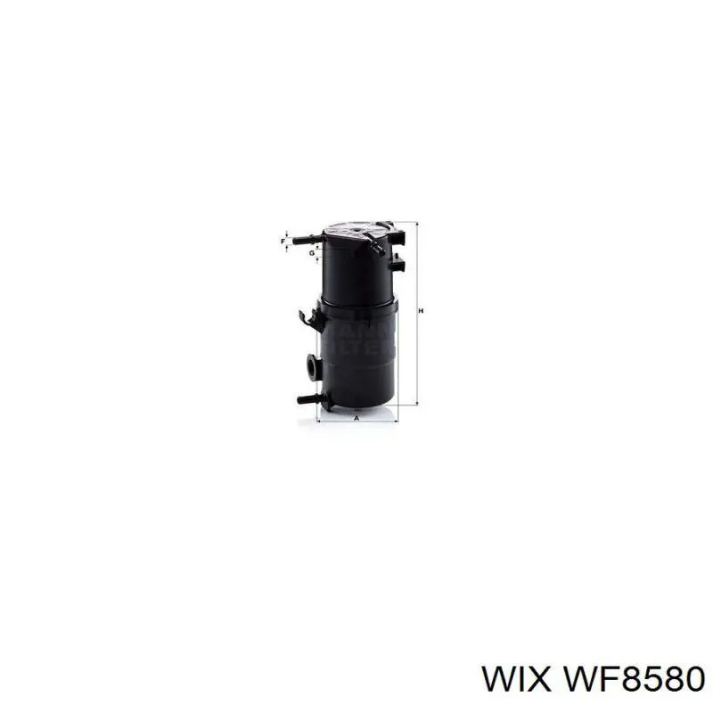 Фільтр тонкого очищення палива WIX WF8580 ціна, від 31.76 USD