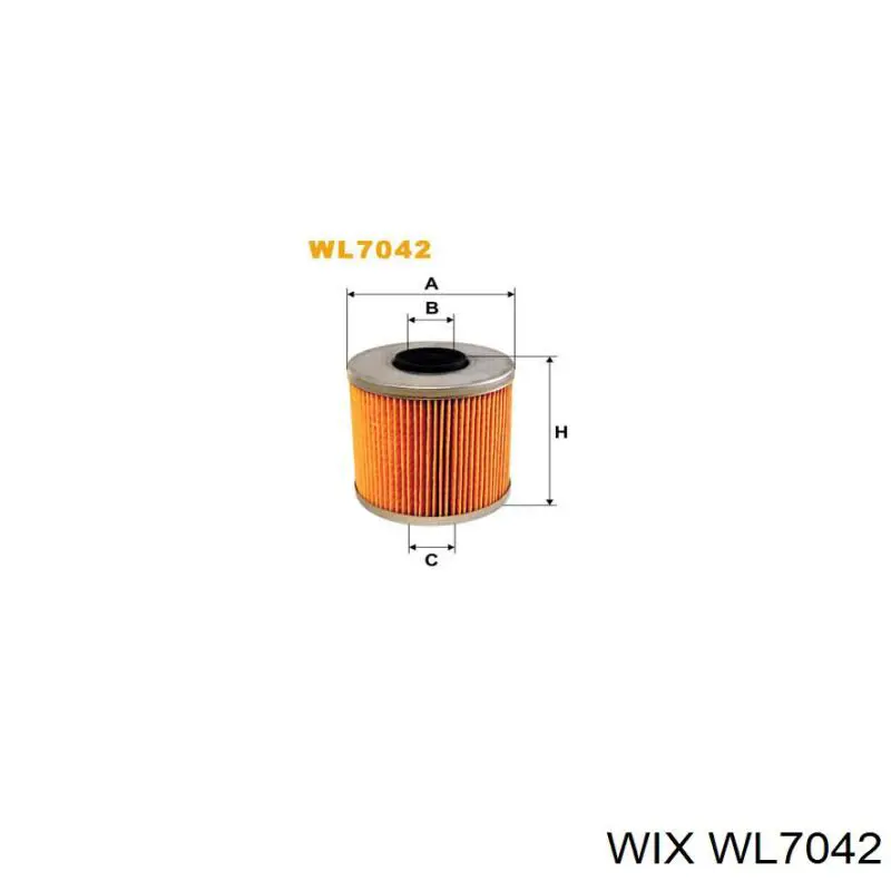 WL7042 WIX фільтр масляний