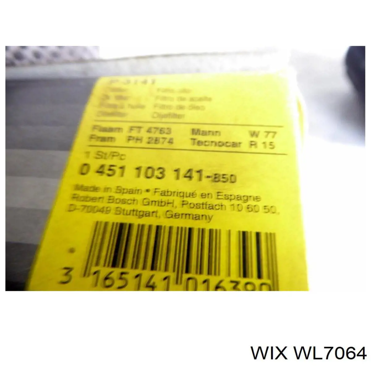 WL7064 WIX фільтр масляний
