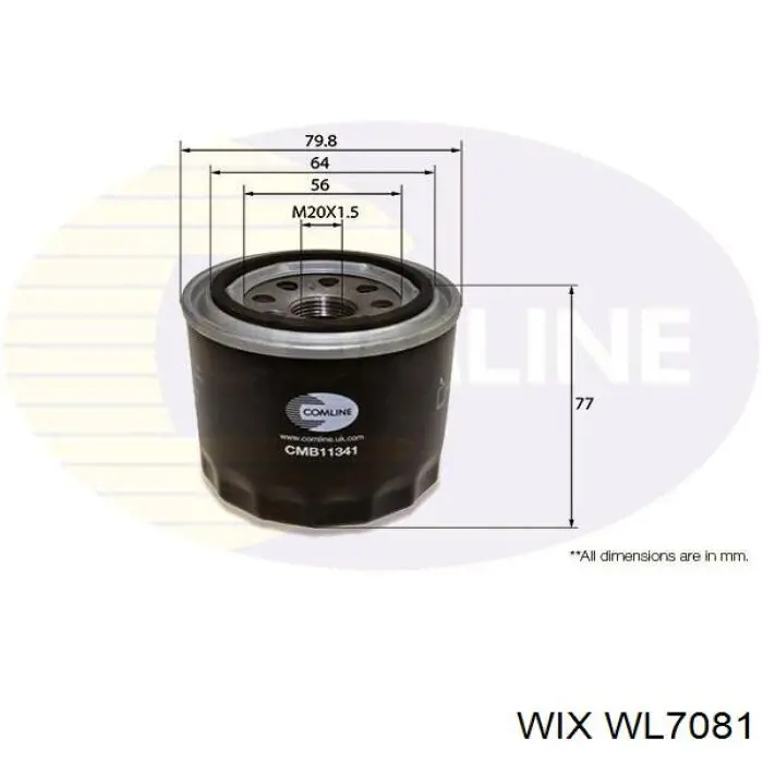 Масляний фільтр WL7081 WIX