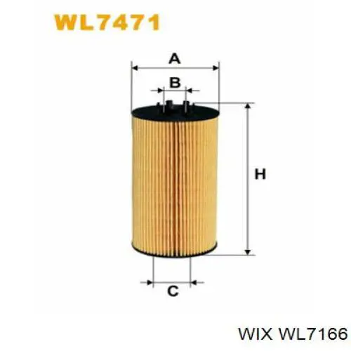 Купити WL7166 WIX Фільтр очищення масла відцентровий