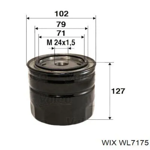 Купити WL7175 WIX Фільтр очищення масла відцентровий