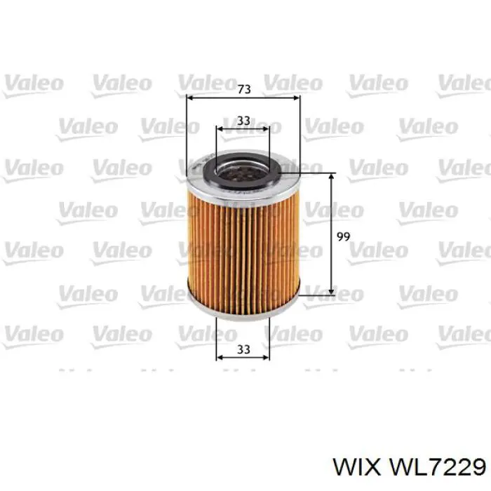 Фільтр масляний WL7229 WIX