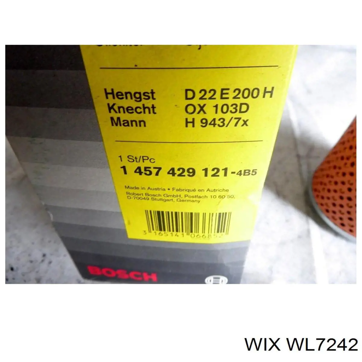WL7242 WIX фільтр масляний