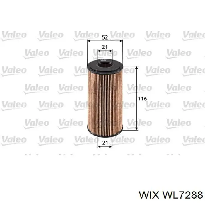 Масляний фільтр двигуна WIX WL7288 ціна, від 4.33 USD