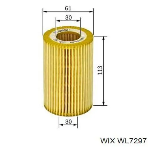 Купити WL7297 WIX Фільтр очищення масла відцентровий
