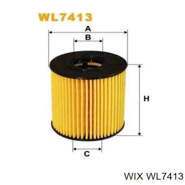 WL7413 WIX фільтр масляний