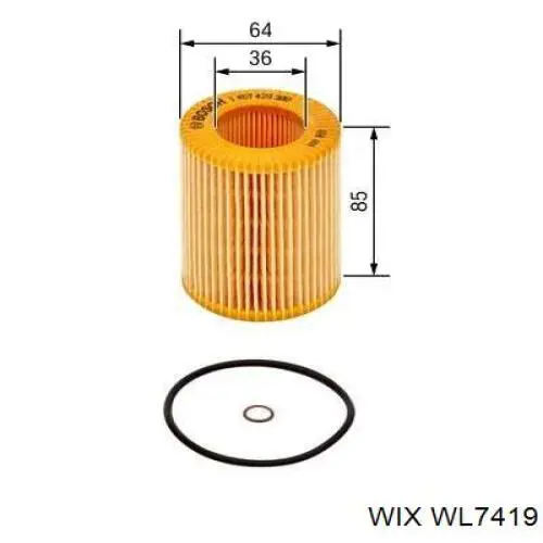 Масляний фільтр WL7419 WIX